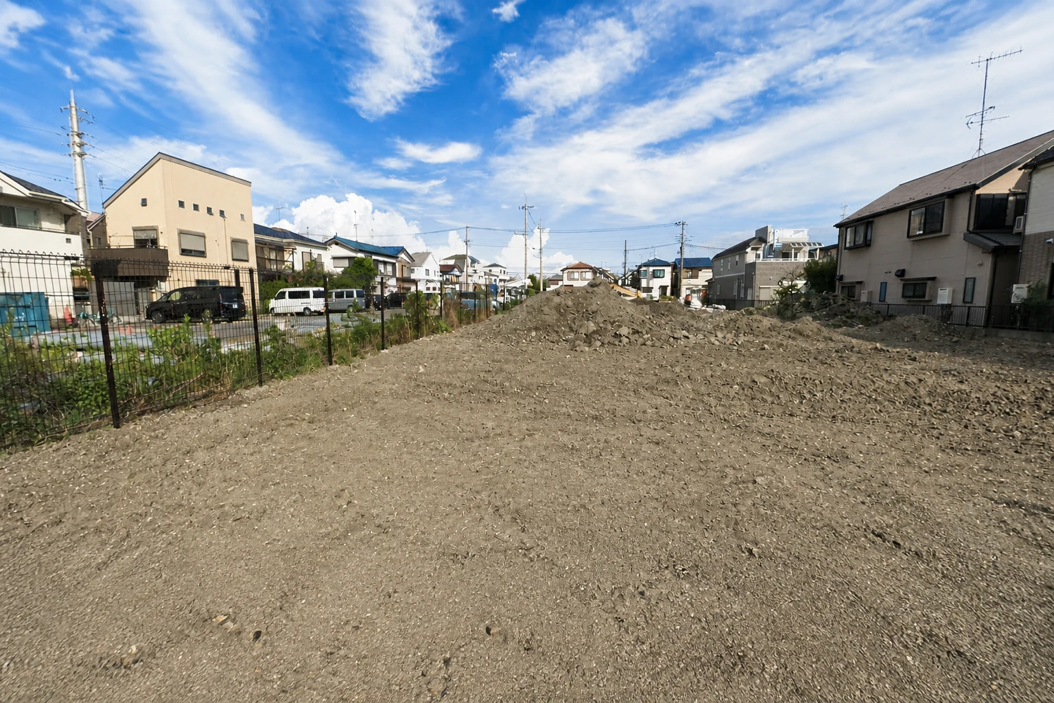 建築前の現地