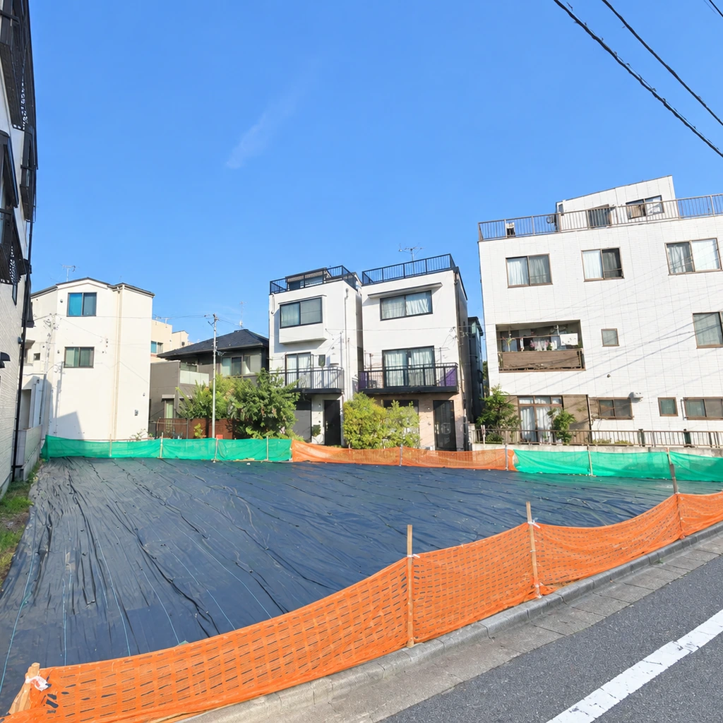 既存建物撤去後の現地